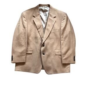 VTG 100% Camel Hair Men's Blazer Sports Coat Sz 48R Made in USA